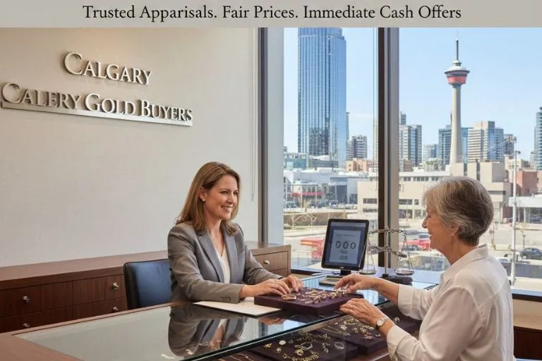 Gold jewelry with a decorative border, representing the best selling options in Calgary.